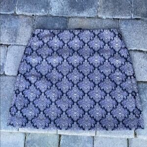 LOFT Jacquard Brocade Shimmer Shift Skirt